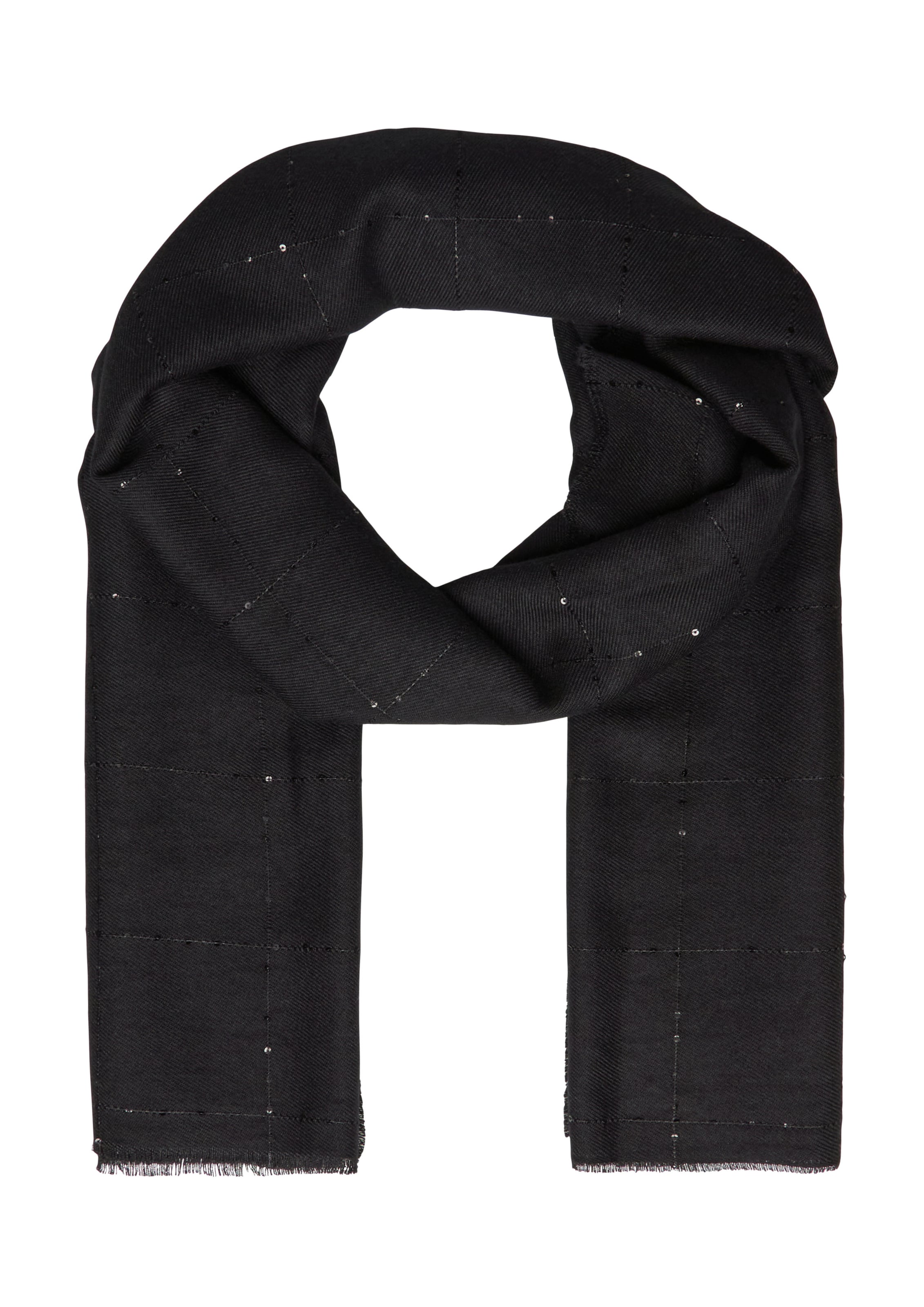 s.Oliver Schal in Schwarz: Vorderseite