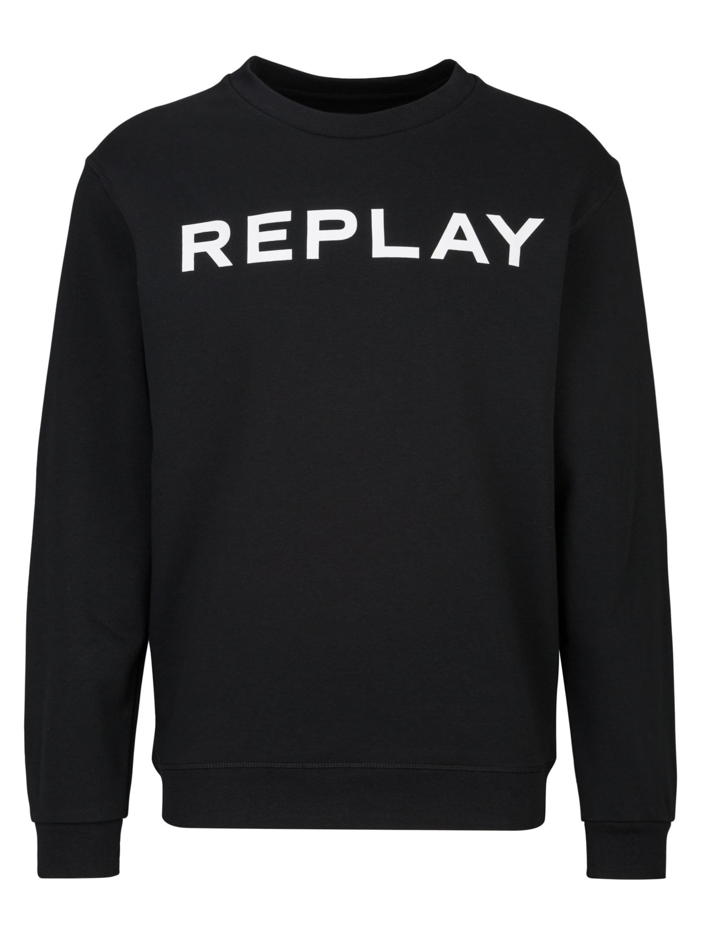REPLAY Sweatshirt in Black: front