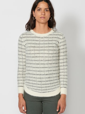 KOROSHI Sweater in White: front