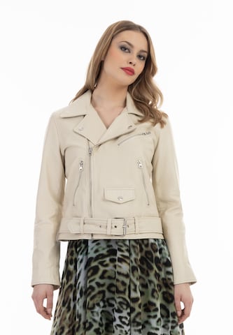 faina Between-season jacket in White: front