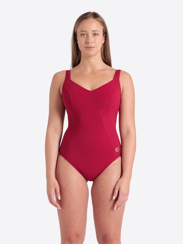 ARENA Bustier Muotoileva uimapuku 'BODYLIFT VERTIGO' värissä punainen: etupuoli