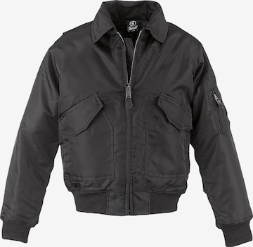 Brandit Between-season jacket in Black: front