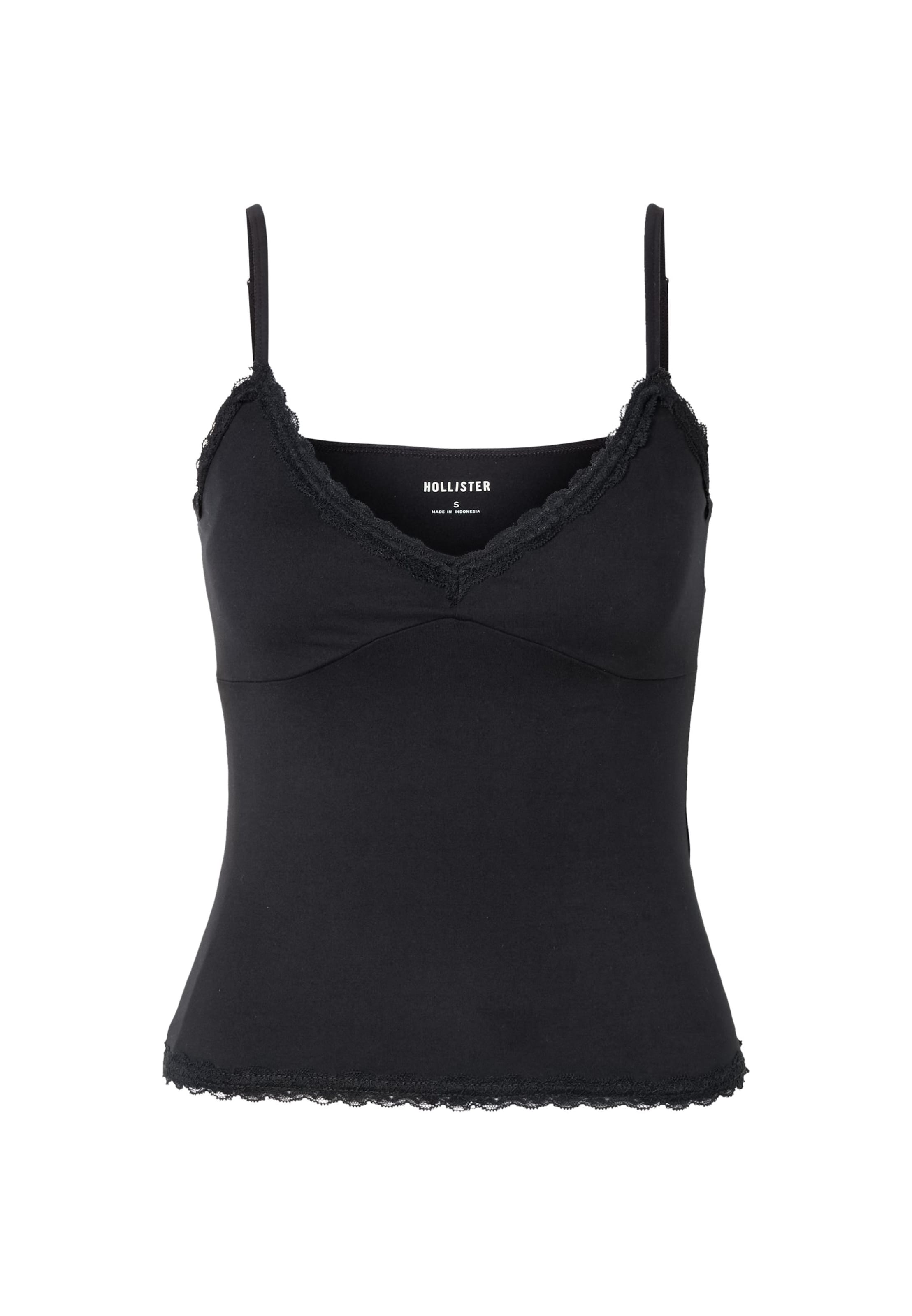 Haut HOLLISTER en noir : devant