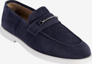 Desa Moccasin 'DESA Herren-Wildlederslipper mit Metalldetails' in Blue: front