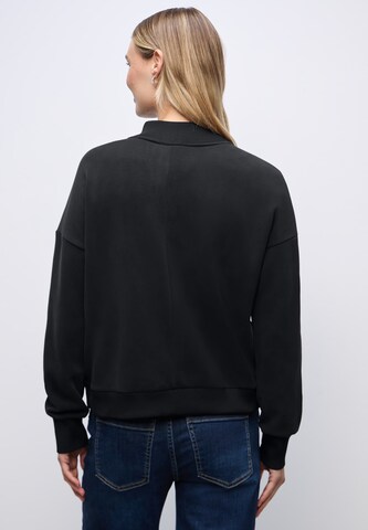 STREET ONE Sweatjacke in Schwarz