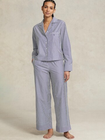 Polo Ralph Lauren - Pijama ' Shirting Stripes ' en azul: frente