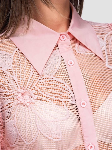 Ombre Blouse in Roze