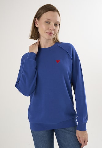 Sweat-shirt Felix Hardy en bleu : devant