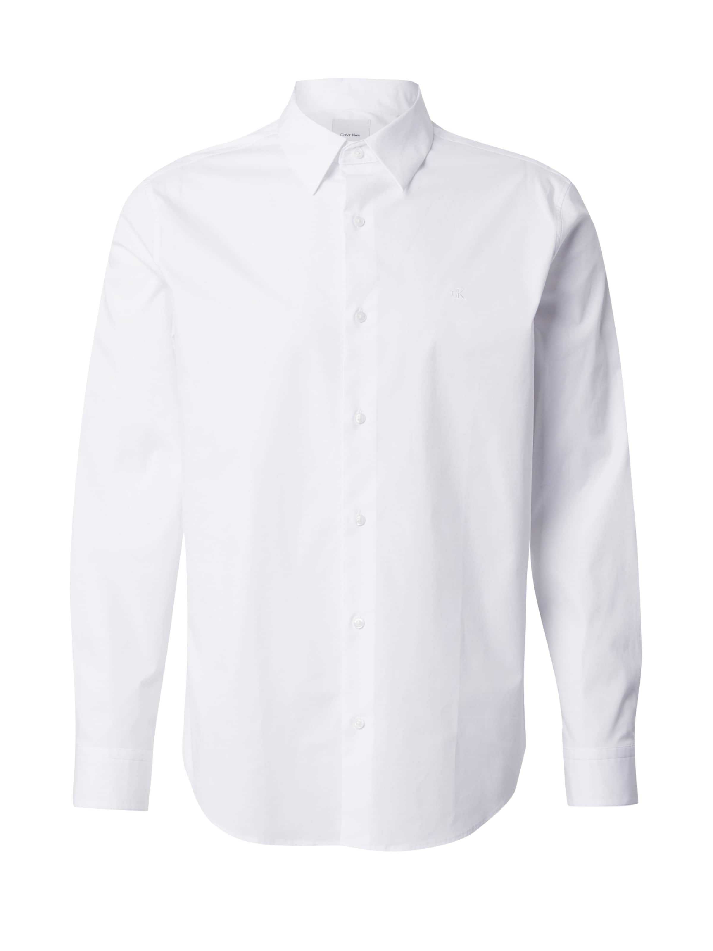 Calvin Klein Regular fit Πουκάμισο σε λευκό: μπροστά