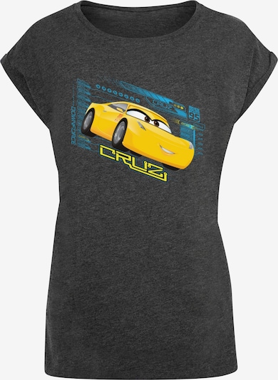 ABSOLUTE CULT T-Shirt 'Cars - Cruz Ramirez' in gelb / anthrazit / petrol / weiß, Produktansicht