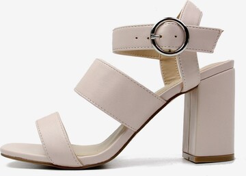 Celena Sandalen met riem 'Charlyn' in Beige: voorkant