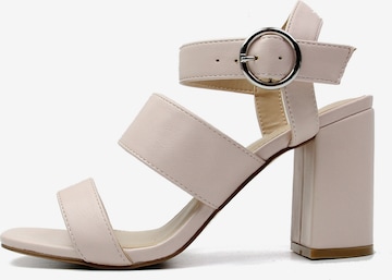 Celena Strap Sandals 'Charlyn' in Beige: front