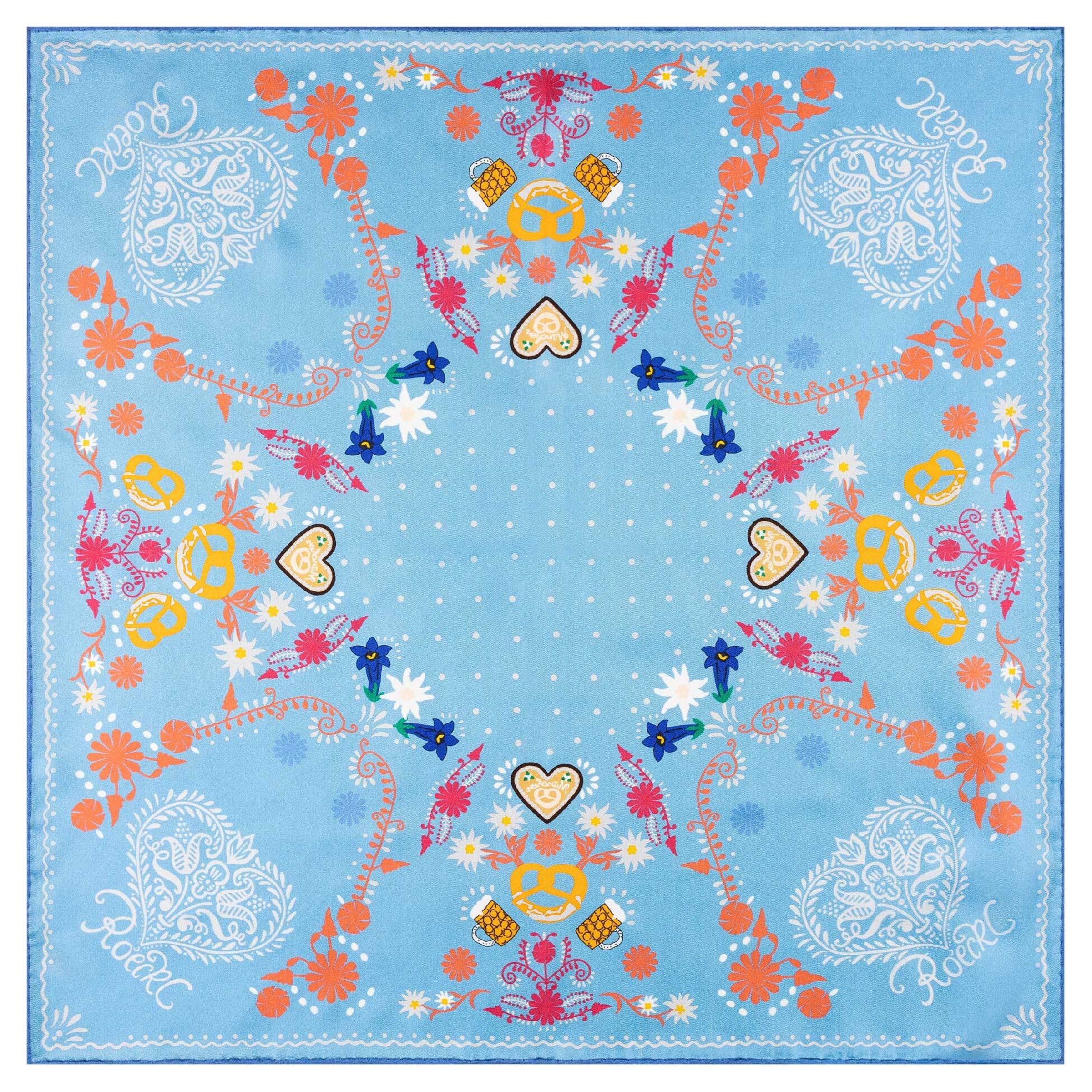 Foulard 'RESI NICKY' di Roeckl in blu: frontale