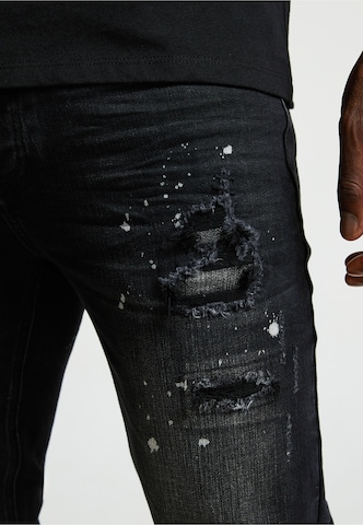 Alessandro Zavetti Slim fit Jeans 'Apollo 005' in Black