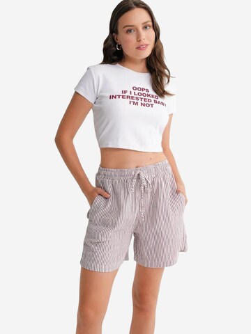 Wide leg Pantaloni di MixRay in rosso
