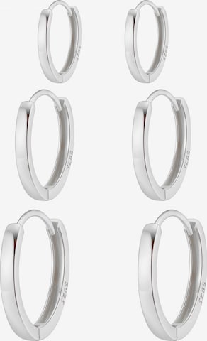 Boucles d'oreilles 'Classic Trio' Hey Happiness en argent : devant