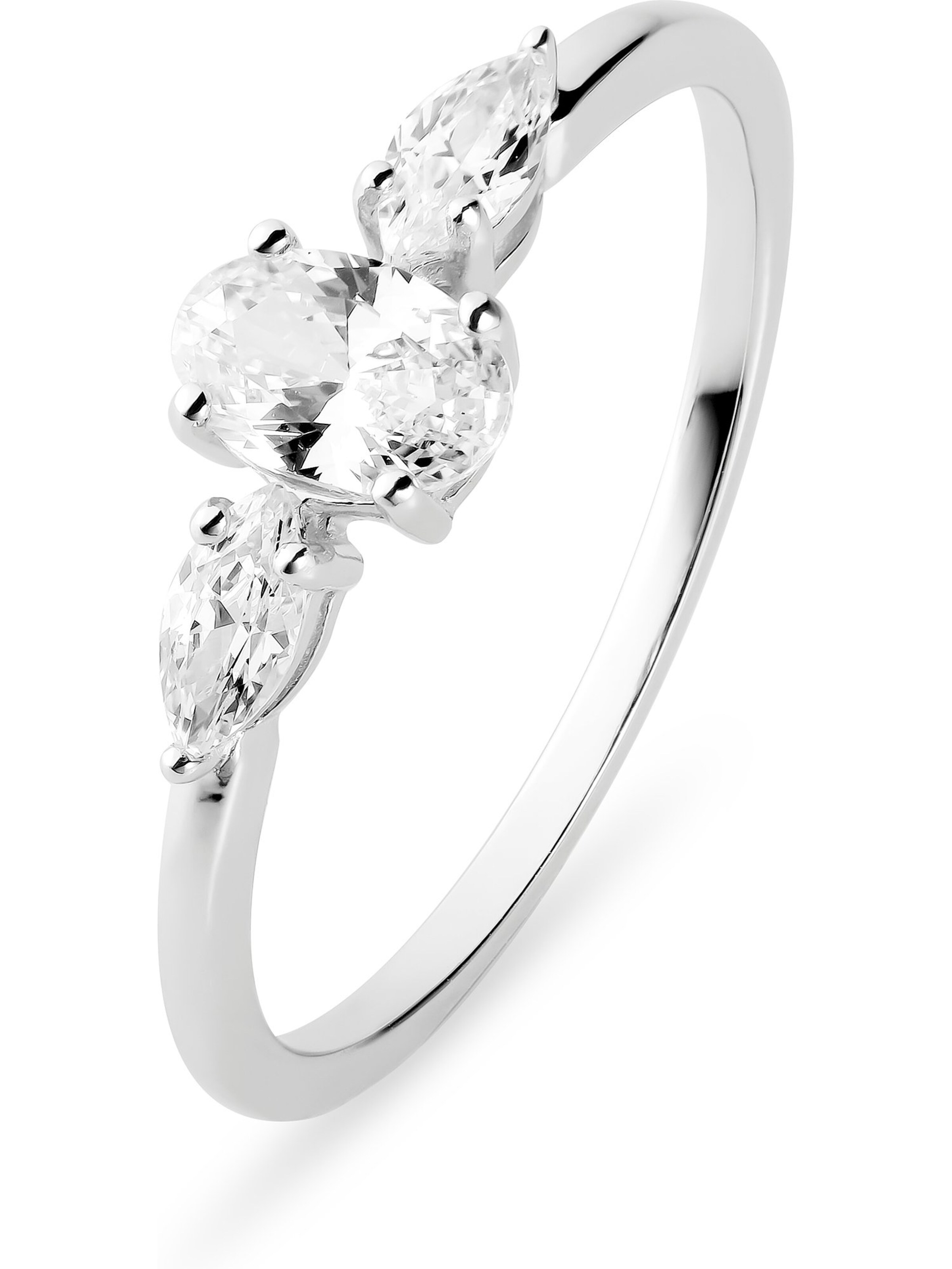 CHRIST Ring in Silber: Vorderseite