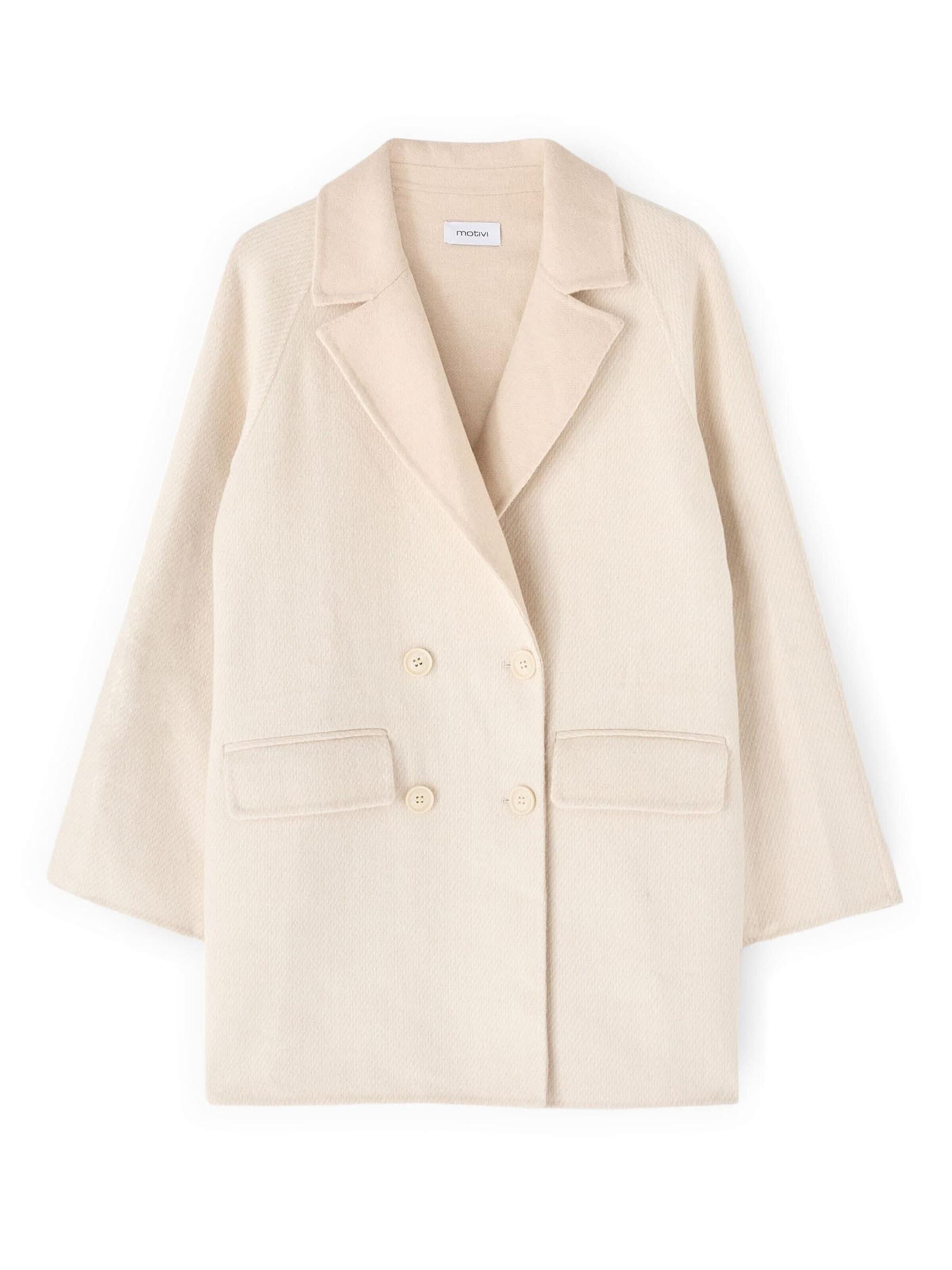 MOTIVI Wintermantel in Beige: voorkant