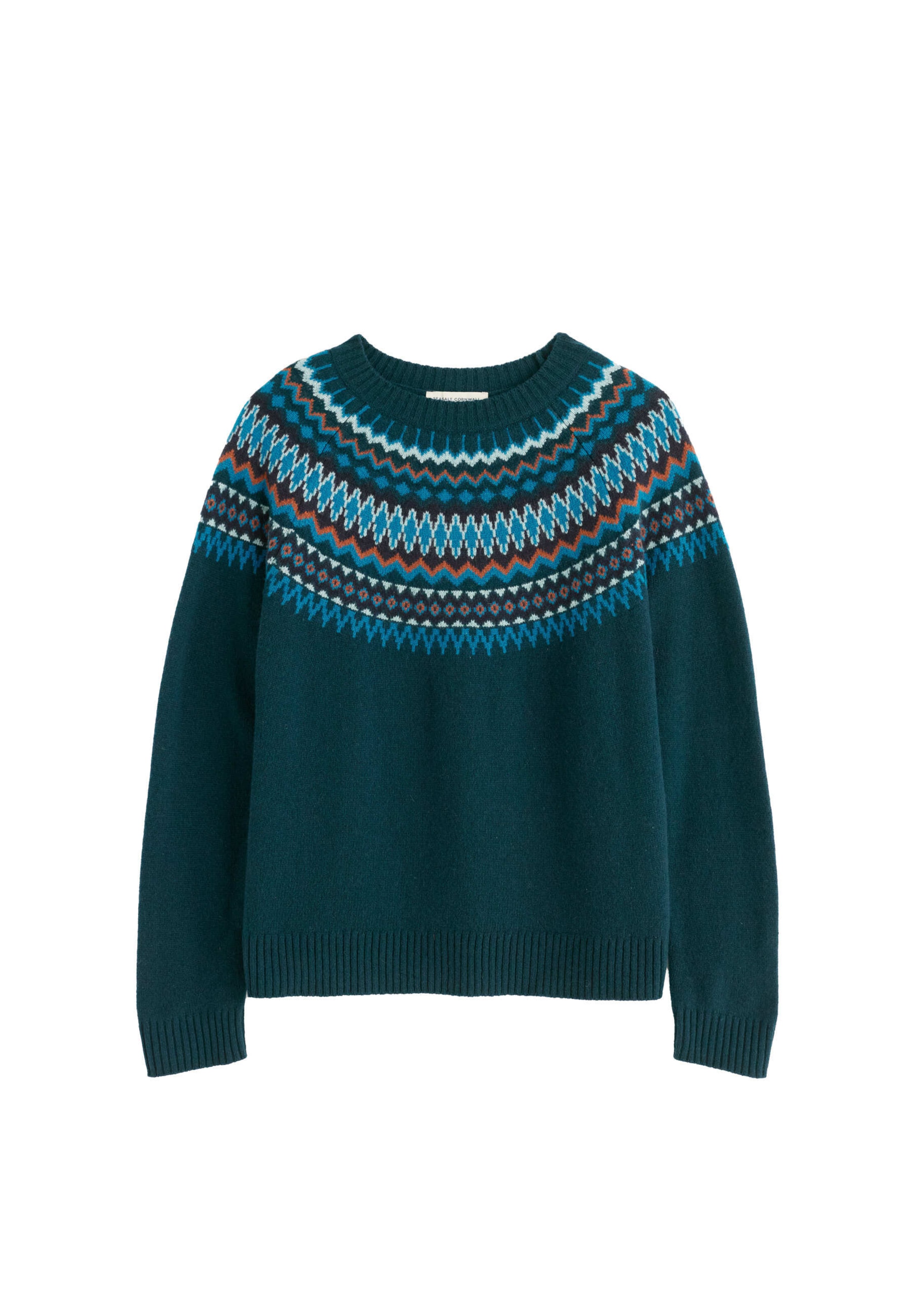 Seasalt Cornwall Sweater 'Gurnard's Head' in Green: front