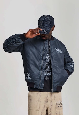 Giacca di mezza stagione di Ed Hardy in nero: frontale