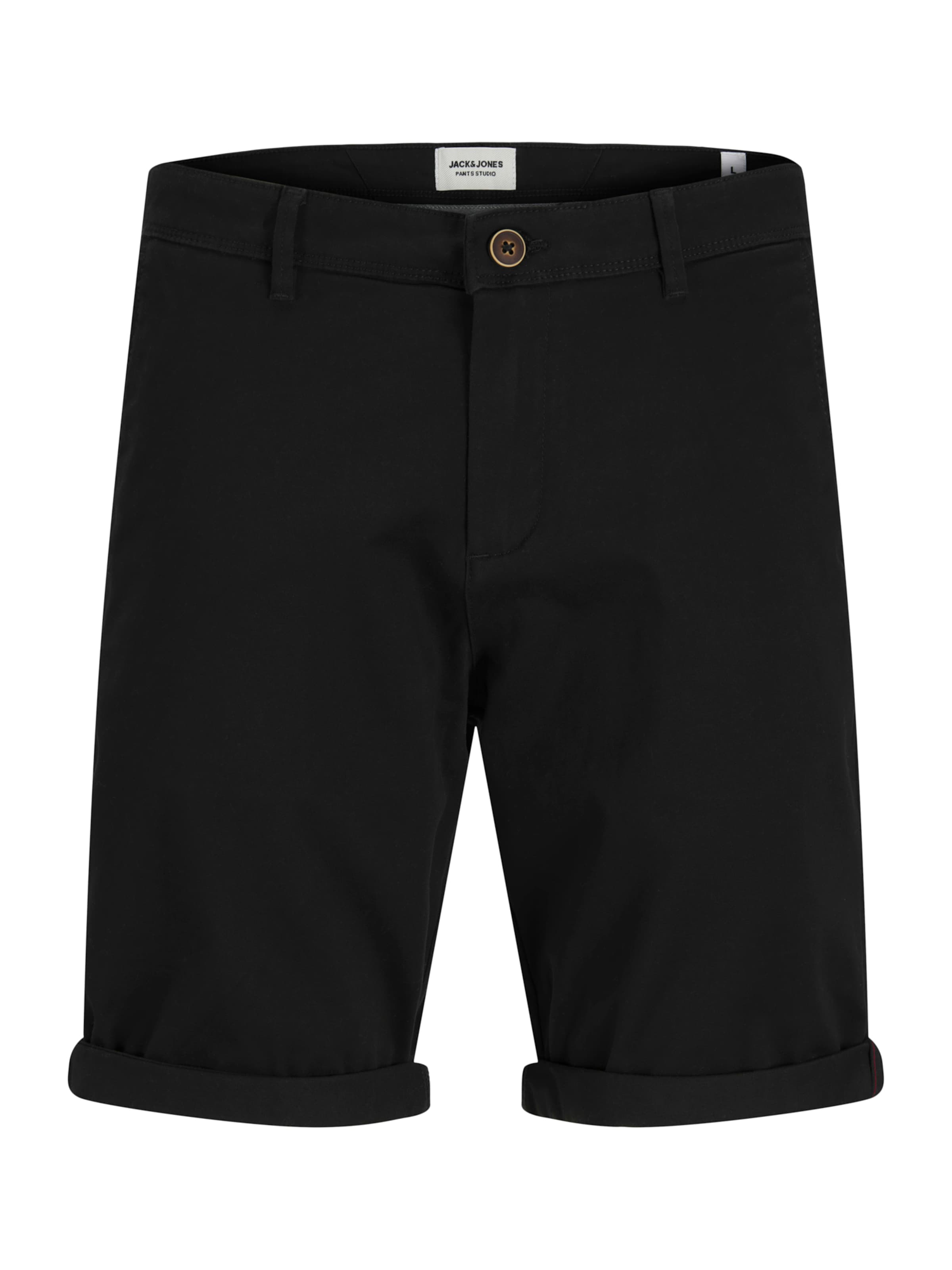 Jack & Jones Plus Pants 'JPSTBOWIE' in Black: front