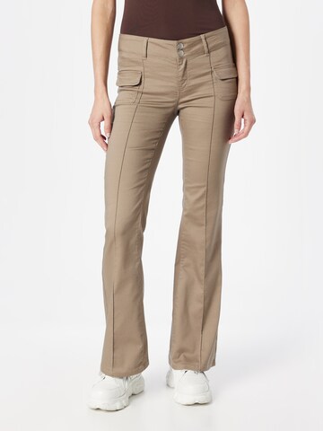 Flared Pantaloni di NLY by Nelly in beige: frontale