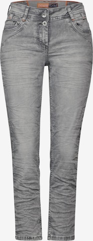 CECIL Slimfit Jeans 'Scarlett' in Grijs: voorkant