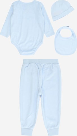 Nike Sportswear Set: Body, Hose, Mütze und Tasche 'SWOOSH' in Blau