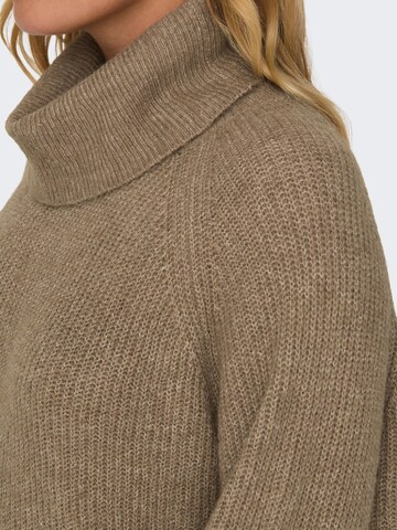 ONLY Knitted dress 'Silly' in Brown