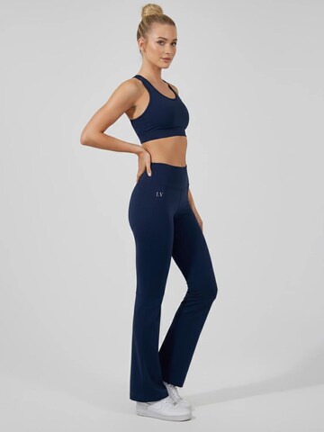 La V Flared Sportbroek 'Noa' in Blauw
