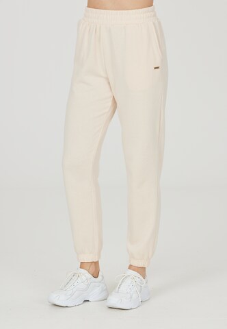 Athlecia Regular Workout Pants 'Aya' in White: front