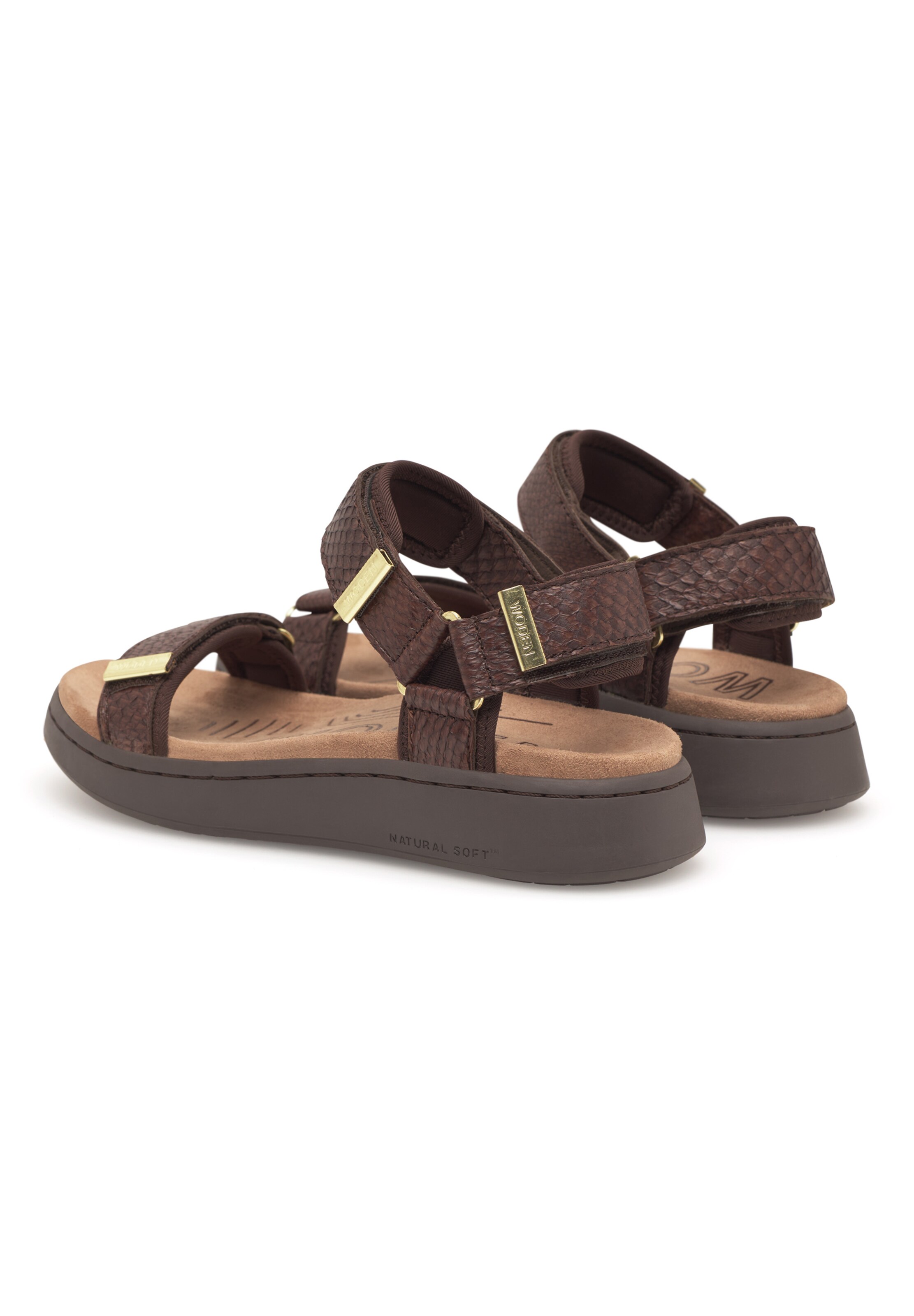 WODEN Sandaler 'Line Fish' i brun