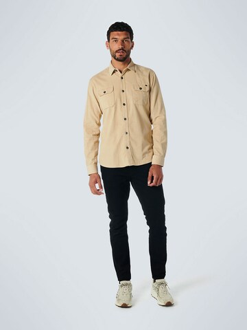 No Excess Regular fit Button Up Shirt in Beige