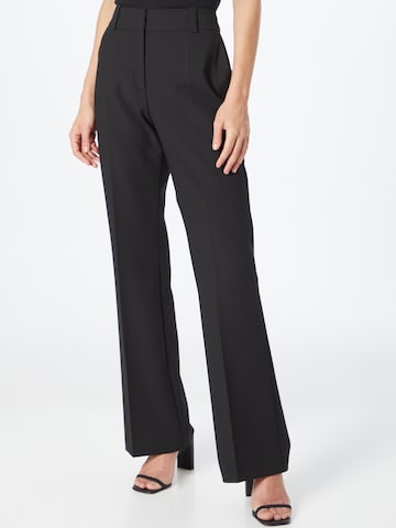 HUGO Pleated Pants 'Hovani' in Black: front