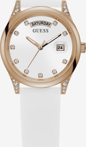 GUESS Analog Watch ' MINI AURA ' in White: front