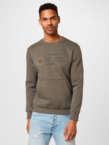 G-Star RAW Sweatshirt in Grau: predná strana