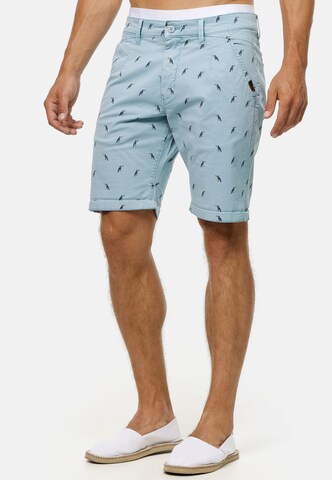 INDICODE JEANS Regular Trousers 'Elisa' in Blue