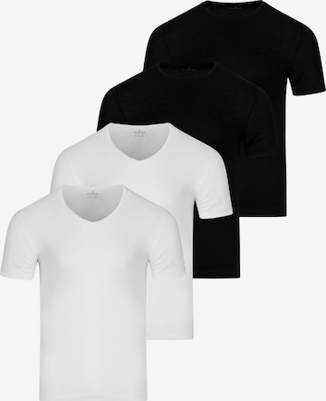 Ragman Unterhemd 'Basic' in Schwarz: Vorderseite