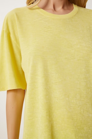 T-shirt oversize Happiness İstanbul en jaune