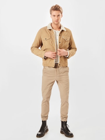 Tapered Pantaloni 'Linus' di Only & Sons in beige