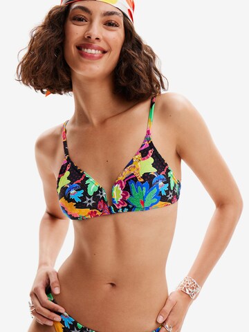 Desigual Bikini Top in Black: front