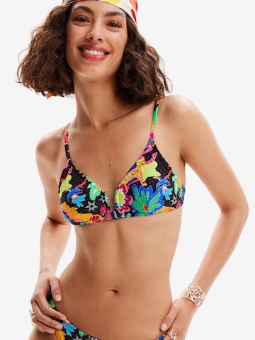 Desigual - Top de bikini en negro: frente