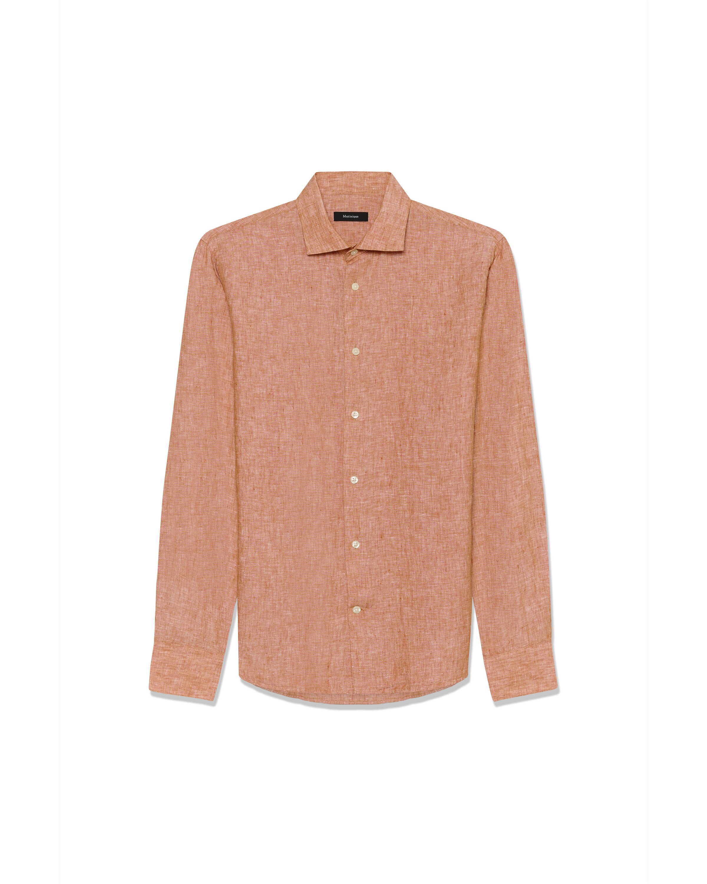 Matinique Overhemd 'Marc' in Oranje: voorkant