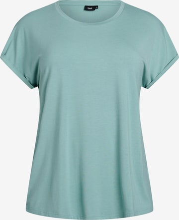 žalia Zizzi Marškinėliai 'Manna': priekis