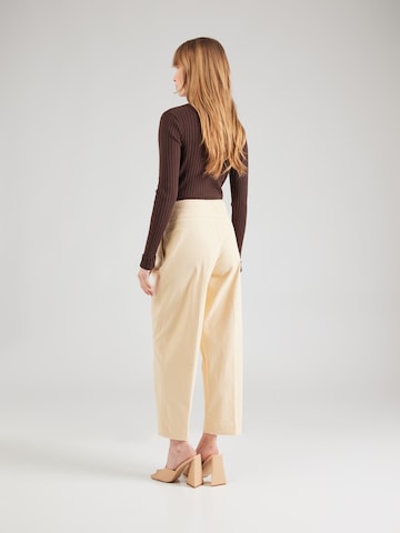 BOSS Regular Pleat-front trousers 'Takane1' in Beige