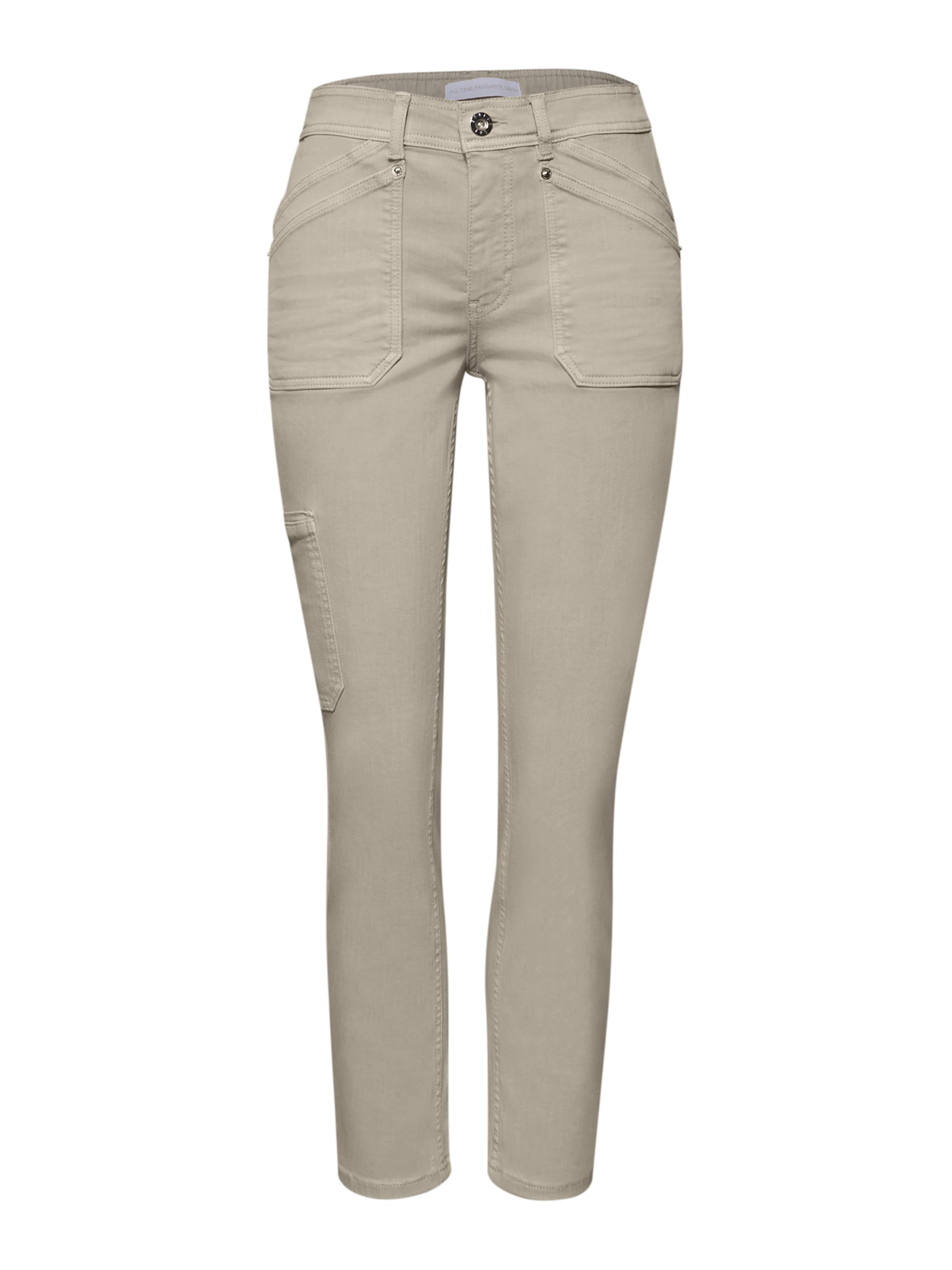 STREET ONE Конический (Tapered) Джинсы 'Charlie' в Бежевый: спереди