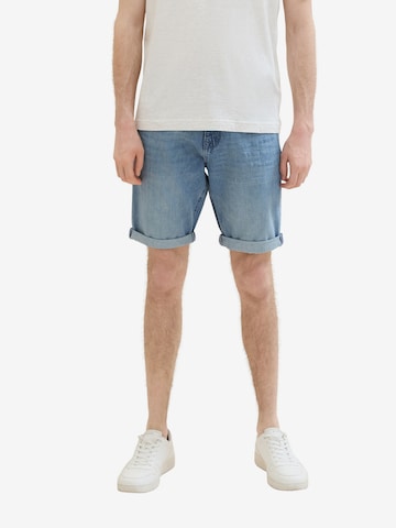 TOM TAILOR Regular Shorts 'Josh' in Blau: predná strana