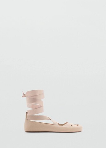 MANGO Ballerina 'Swan' in Beige