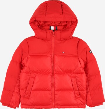 TOMMY HILFIGER - Casaco meia-estação em vermelho: frente