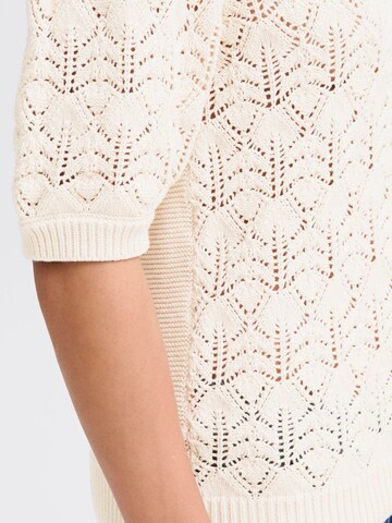 Fransa Knit cardigan ' FRKATELEEN CAR 2 ' in Beige